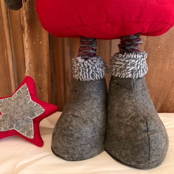 Large Plush Plaid Gnome Holding Star With Extendable Telescope Legs Decoration - Picture 7 of 12